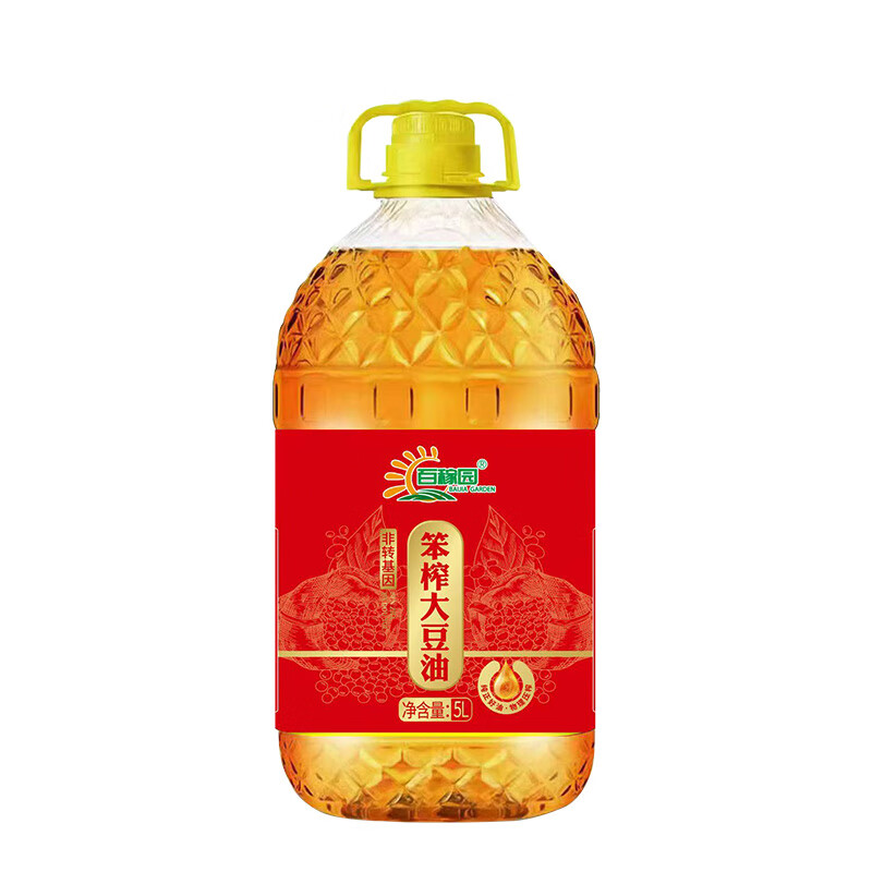 百稼园 笨榨 非转基因大豆油 5L （单位：桶）